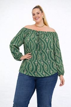 Picture of CURVY GIRL CHIFFON BLOUSE